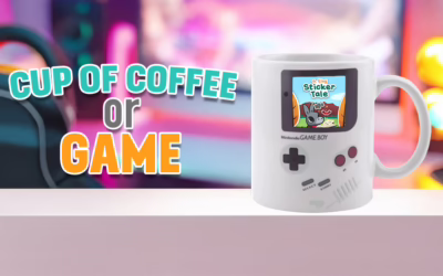 Cup of Coffee or Game: A Tiny Sticker Tale Sale Price: $4.99 | Normal Price: $9.99 | Sale Ends: April 18